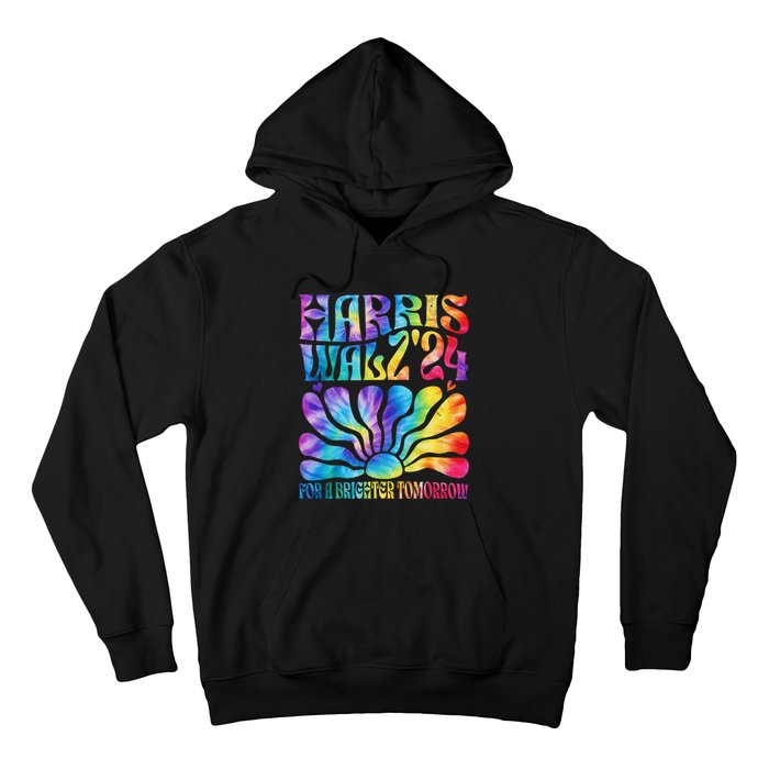 Tie Dye Harris Waltz 2024 Election Kamala Harris Tim Waltz Hoodie