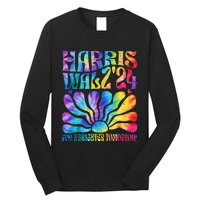 Tie Dye Harris Waltz 2024 Election Kamala Harris Tim Waltz Long Sleeve Shirt