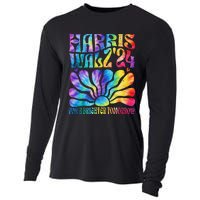 Tie Dye Harris Waltz 2024 Election Kamala Harris Tim Waltz Cooling Performance Long Sleeve Crew