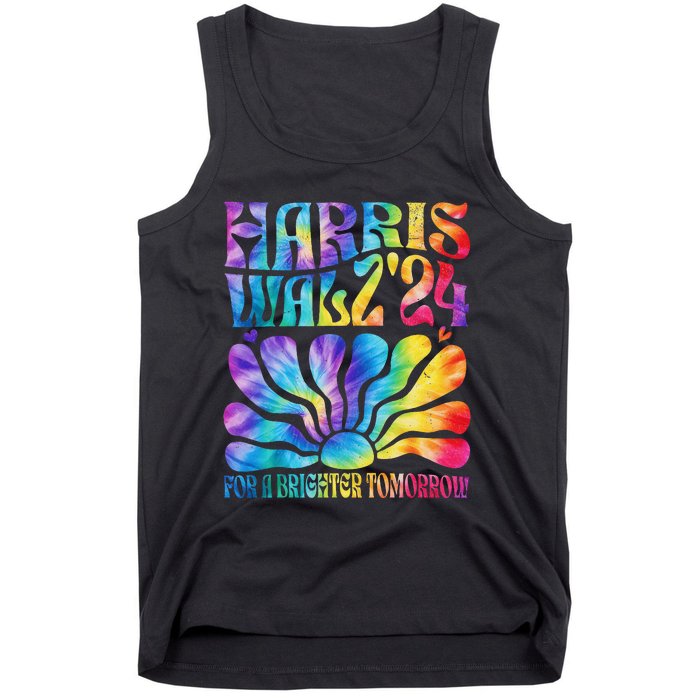 Tie Dye Harris Waltz 2024 Election Kamala Harris Tim Waltz Tank Top