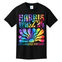 Tie Dye Harris Waltz 2024 Election Kamala Harris Tim Waltz Kids T-Shirt