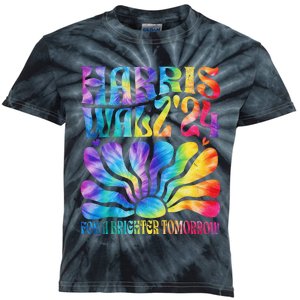 Tie Dye Harris Waltz 2024 Election Kamala Harris Tim Waltz Kids Tie-Dye T-Shirt