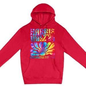 Tie Dye Harris Waltz 2024 Election Kamala Harris Tim Waltz Premium Pullover Hoodie