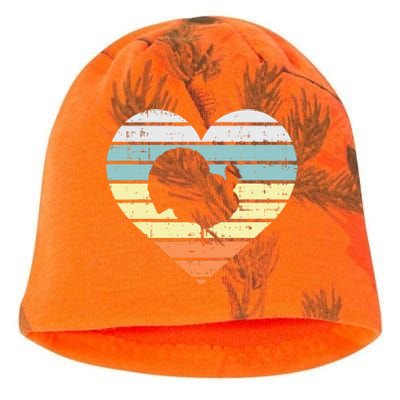 Turkey Day Heart Sunset Retro Thanksgiving Fall  Gift Kati - Camo Knit Beanie