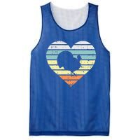 Turkey Day Heart Sunset Retro Thanksgiving Fall  Gift Mesh Reversible Basketball Jersey Tank