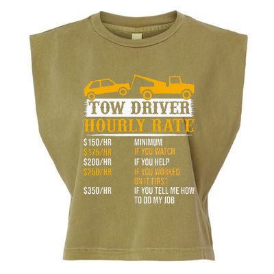 Tow Driver Hourly Rate Tow Truck Driver Tow Trucker Garment-Dyed Women's Muscle Tee