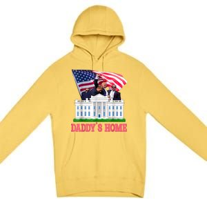 Trump DaddyS Home Bye Joe Biden Drops Out Run For Election Premium Pullover Hoodie