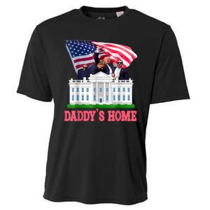 Trump DaddyS Home Bye Joe Biden Drops Out Run For Election Cooling Performance Crew T-Shirt