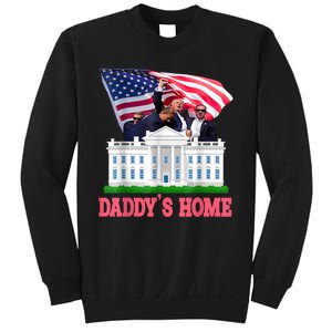 Trump DaddyS Home Bye Joe Biden Drops Out Run For Election Sweatshirt