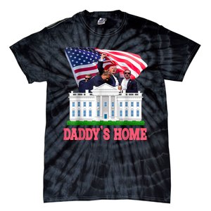 Trump DaddyS Home Bye Joe Biden Drops Out Run For Election Tie-Dye T-Shirt