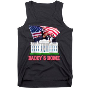 Trump DaddyS Home Bye Joe Biden Drops Out Run For Election Tank Top