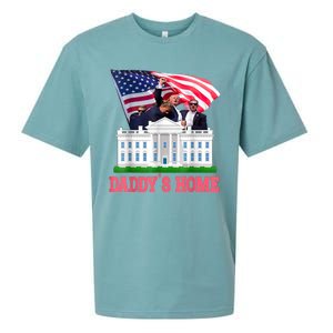 Trump DaddyS Home Bye Joe Biden Drops Out Run For Election Sueded Cloud Jersey T-Shirt