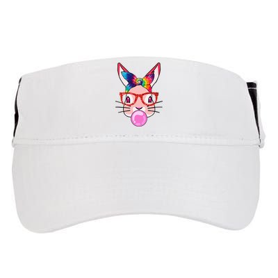 Tie Dye Headband Bunny Bubble Gum Funny Adult Drive Performance Visor