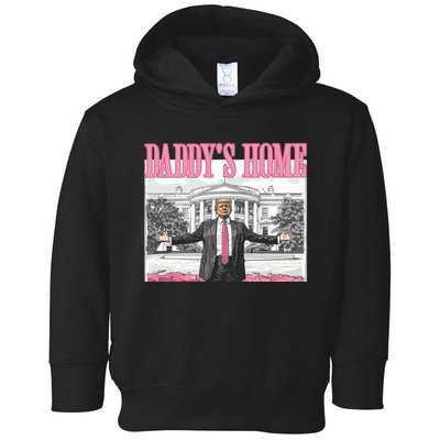 Trump Daddys Home White House 2024 Toddler Hoodie