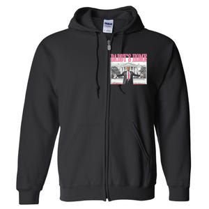 Trump Daddys Home White House 2024 Full Zip Hoodie