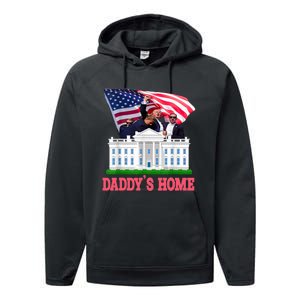 Trump DaddyS Home Bye Joe Biden Drops Out Run For Election Performance Fleece Hoodie