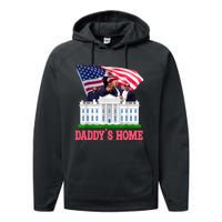 Trump DaddyS Home Bye Joe Biden Drops Out Run For Election Performance Fleece Hoodie