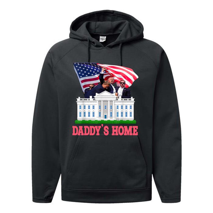 Trump DaddyS Home Bye Joe Biden Drops Out Run For Election Performance Fleece Hoodie