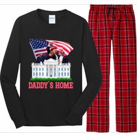 Trump DaddyS Home Bye Joe Biden Drops Out Run For Election Long Sleeve Pajama Set