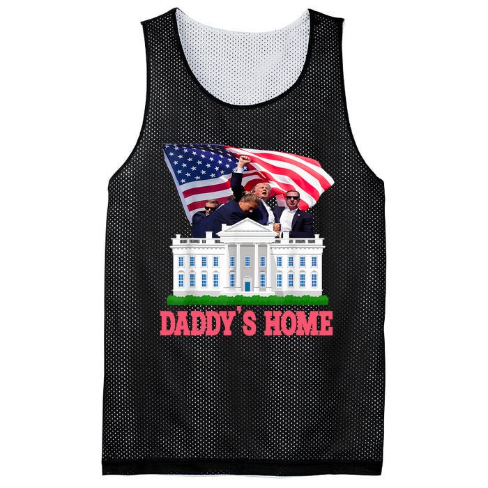 Trump DaddyS Home Bye Joe Biden Drops Out Run For Election Mesh Reversible Basketball Jersey Tank