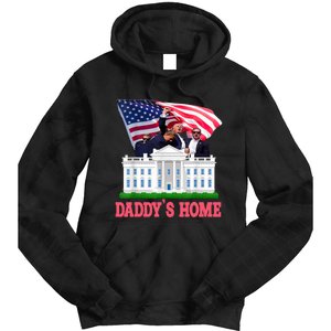 Trump DaddyS Home Bye Joe Biden Drops Out Run For Election Tie Dye Hoodie