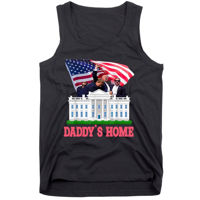 Trump DaddyS Home Bye Joe Biden Drops Out Run For Election Tank Top