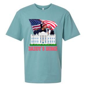 Trump DaddyS Home Bye Joe Biden Drops Out Run For Election Sueded Cloud Jersey T-Shirt