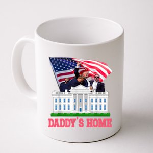 Trump DaddyS Home Bye Joe Biden Drops Out Run For Election Coffee Mug