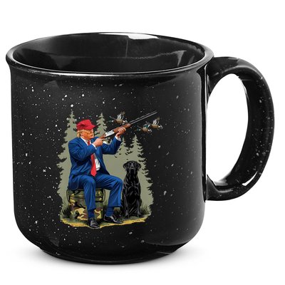 Trump Duck Hunting Donald Trump Old School Camouflage 15oz Campfire Ceramic Mug