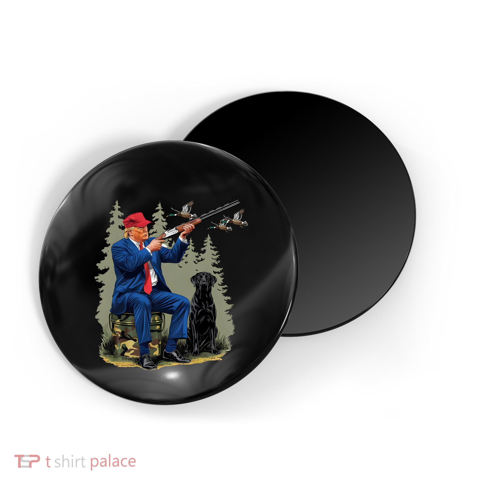 Trump Duck Hunting Donald Trump Old School Camouflage Magnet