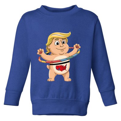 Trump Dancer Hula Hooper Trump Won 24 Hula Hoop Fu 47 Toddler Sweatshirt