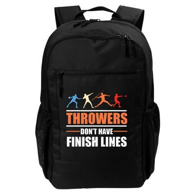 Throwers Dont Have Finish Lines Javelin Discus Shot Put Backpack