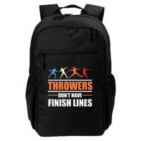 Throwers Dont Have Finish Lines Javelin Discus Shot Put Backpack