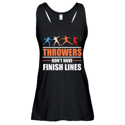 Throwers Dont Have Finish Lines Javelin Discus Shot Put Ladies Essential Flowy Tank