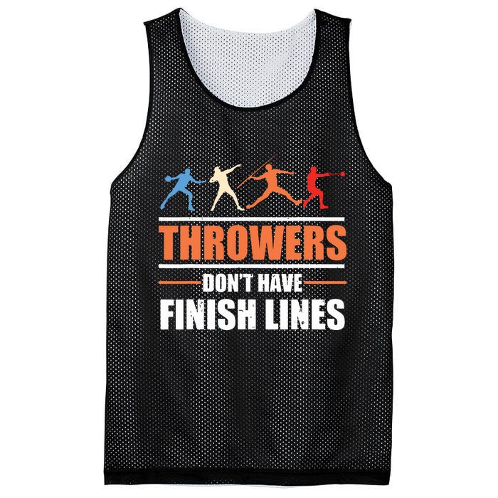Throwers Dont Have Finish Lines Javelin Discus Shot Put Mesh Reversible Basketball Jersey Tank