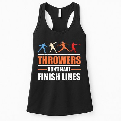 Throwers Dont Have Finish Lines Javelin Discus Shot Put Womens Tank Top