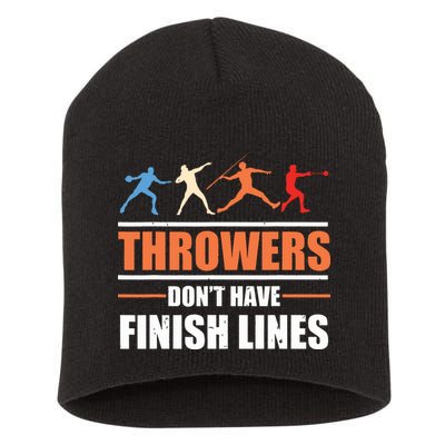 Throwers Dont Have Finish Lines Javelin Discus Shot Put Short Acrylic Beanie