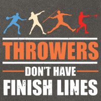 Throwers Dont Have Finish Lines Javelin Discus Shot Put Cotton Canvas Backpack