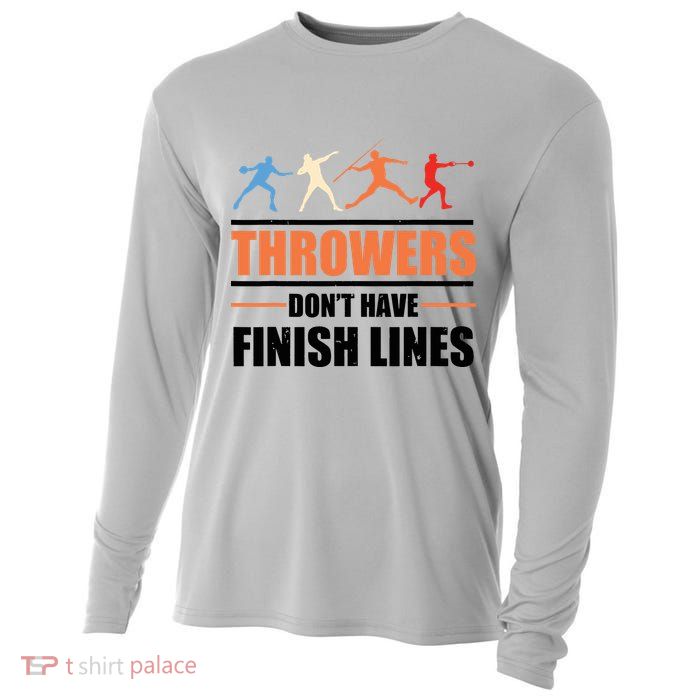 Throwers Dont Have Finish Lines Javelin Discus Shot Put Cooling Performance Long Sleeve Crew