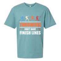 Throwers Dont Have Finish Lines Javelin Discus Shot Put Sueded Cloud Jersey T-Shirt