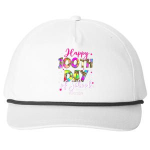 Tie Dye Happy 100th Day Of School Para Life Snapback Five-Panel Rope Hat