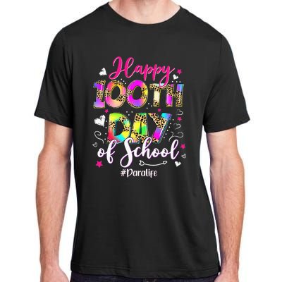 Tie Dye Happy 100th Day Of School Para Life Adult ChromaSoft Performance T-Shirt