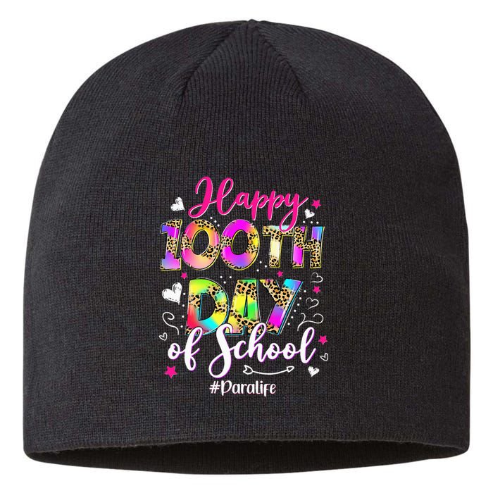 Tie Dye Happy 100th Day Of School Para Life Sustainable Beanie