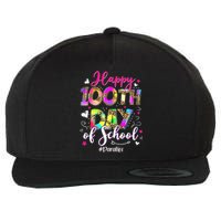 Tie Dye Happy 100th Day Of School Para Life Wool Snapback Cap