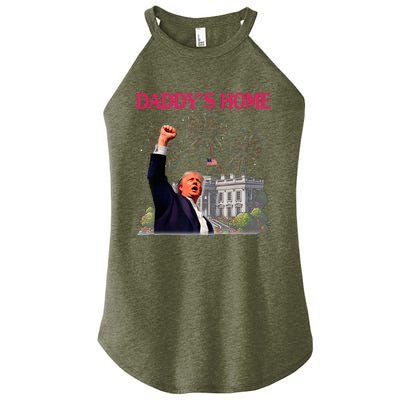 Trump DaddyS Home Bye Joe Biden Drops Out Run For Election Women's Perfect Tri Rocker Tank