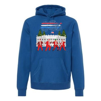 Trump Daddys Home White House Dance Make Xmas Great Again Gift Premium Hoodie