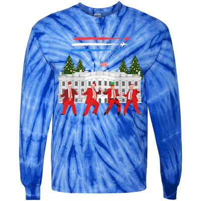 Trump Daddys Home White House Dance Make Xmas Great Again Gift Tie-Dye Long Sleeve Shirt