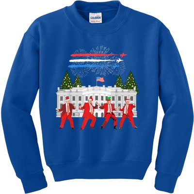 Trump Daddys Home White House Dance Make Xmas Great Again Gift Kids Sweatshirt