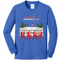 Trump Daddys Home White House Dance Make Xmas Great Again Gift Kids Long Sleeve Shirt