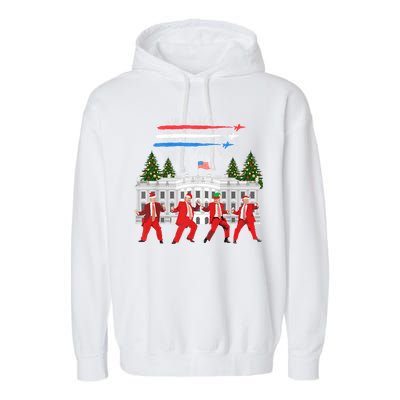 Trump Daddys Home White House Dance Make Xmas Great Again Gift Garment-Dyed Fleece Hoodie